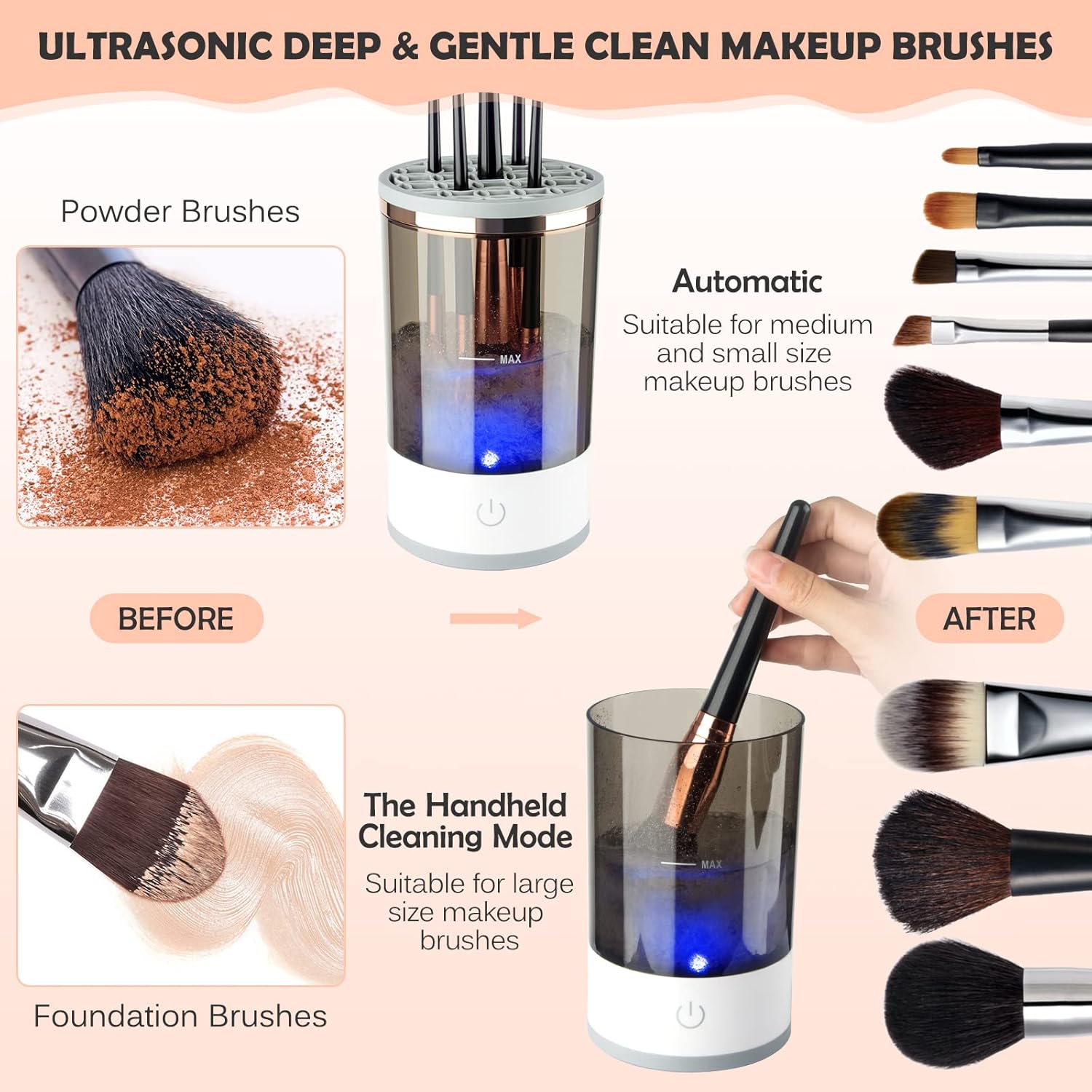 Smart Electric Makeup Brush Cleaner Machine – آلة ذكية لتنظيف فرش المكياج